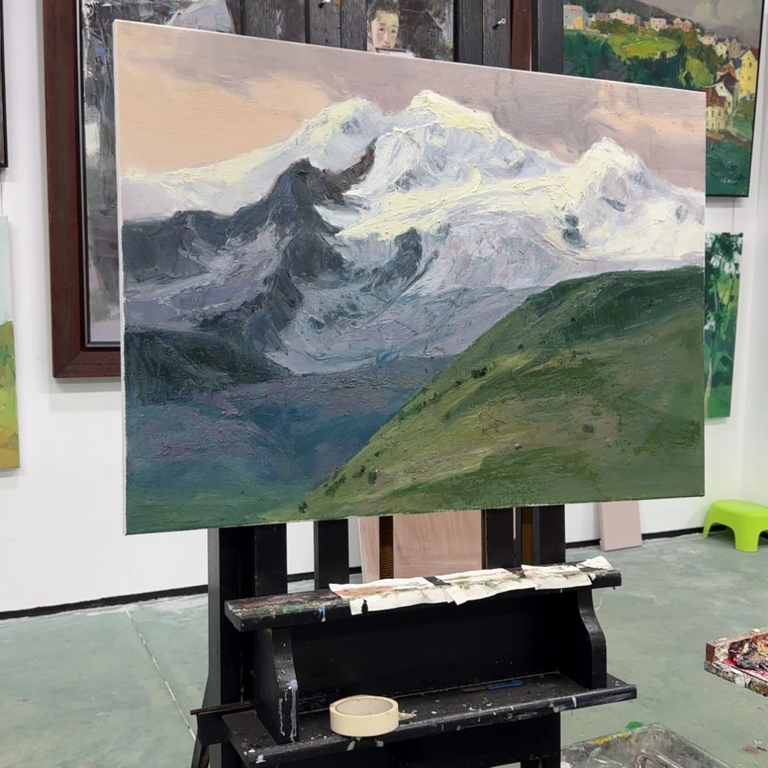 贾***收藏油画金日作品