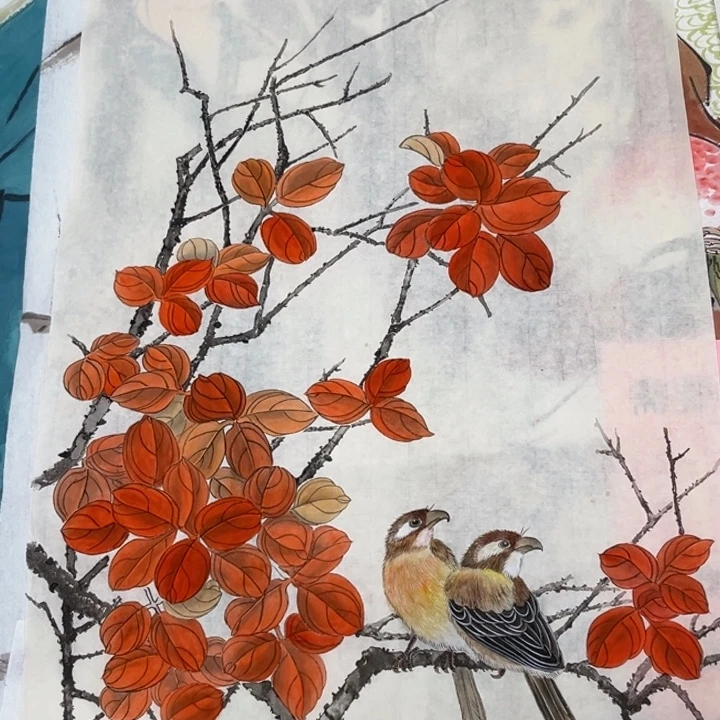 竖款大鱼书画艺术作品