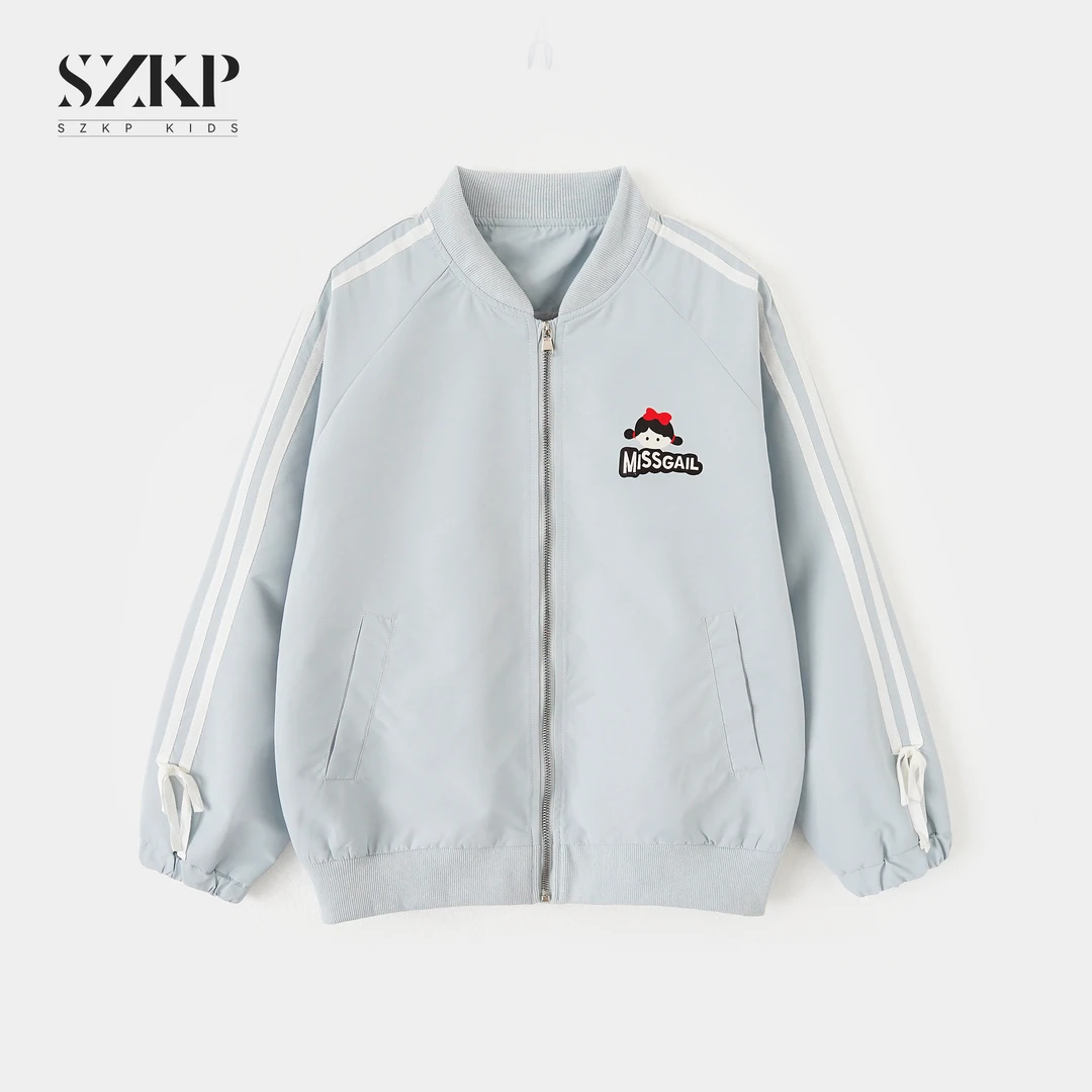【SZKP】卡通印花落肩袖外套女童春季儿童洋气棒球服外套BGYC550640