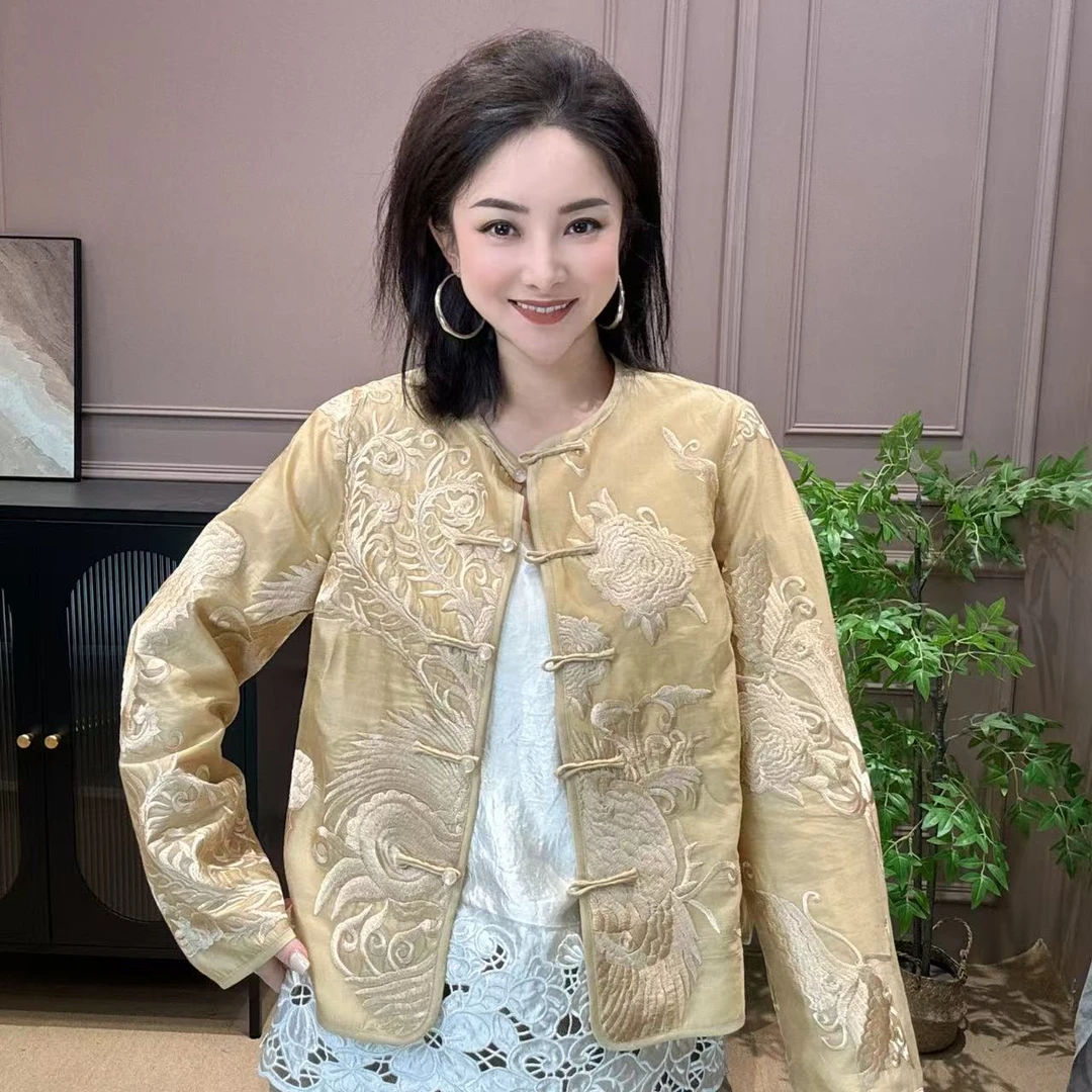 【元素家】“凤昭华”高端线新中式潮流刺绣外套 16896