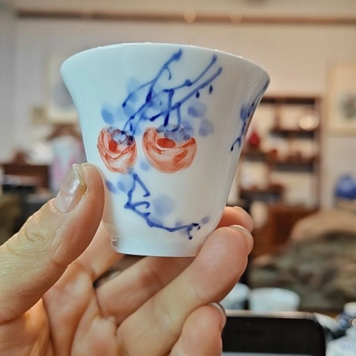 南*景德镇手工手绘市花主人杯