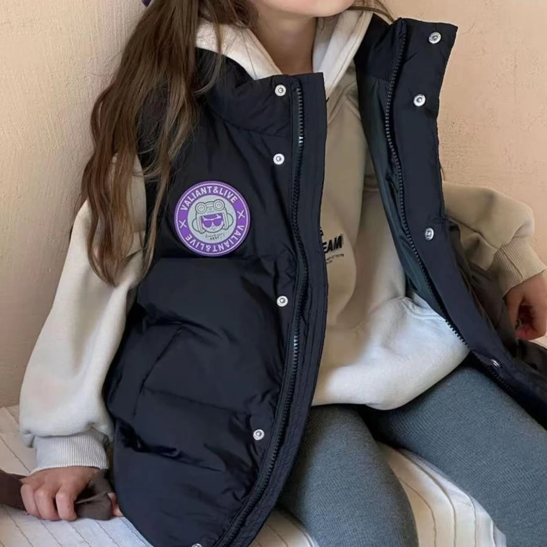 冬季儿童新款加厚马甲潮流百搭保暖马夹