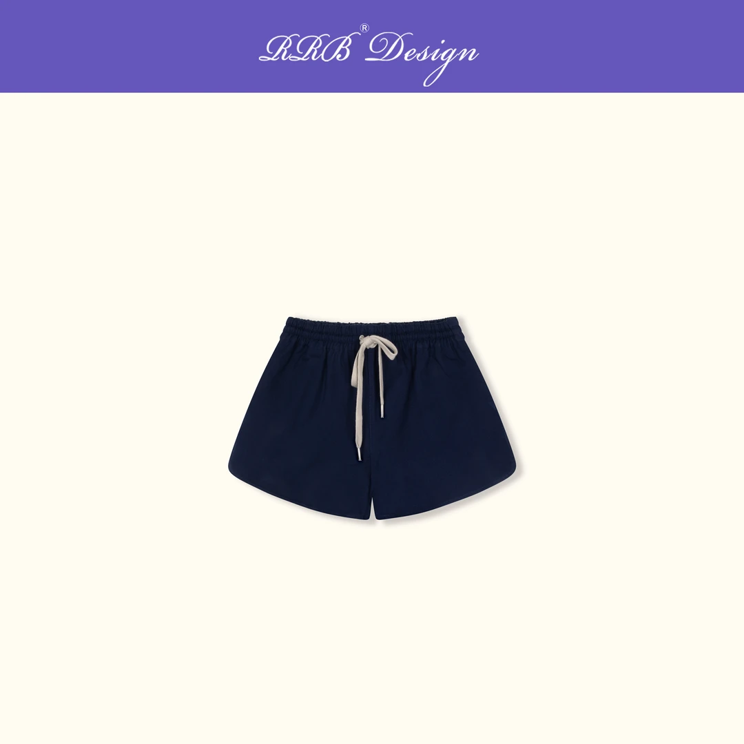 RRB Design 「Sporty chic」松紧腰抽绳宽松显瘦休闲百搭短裤阔腿裤