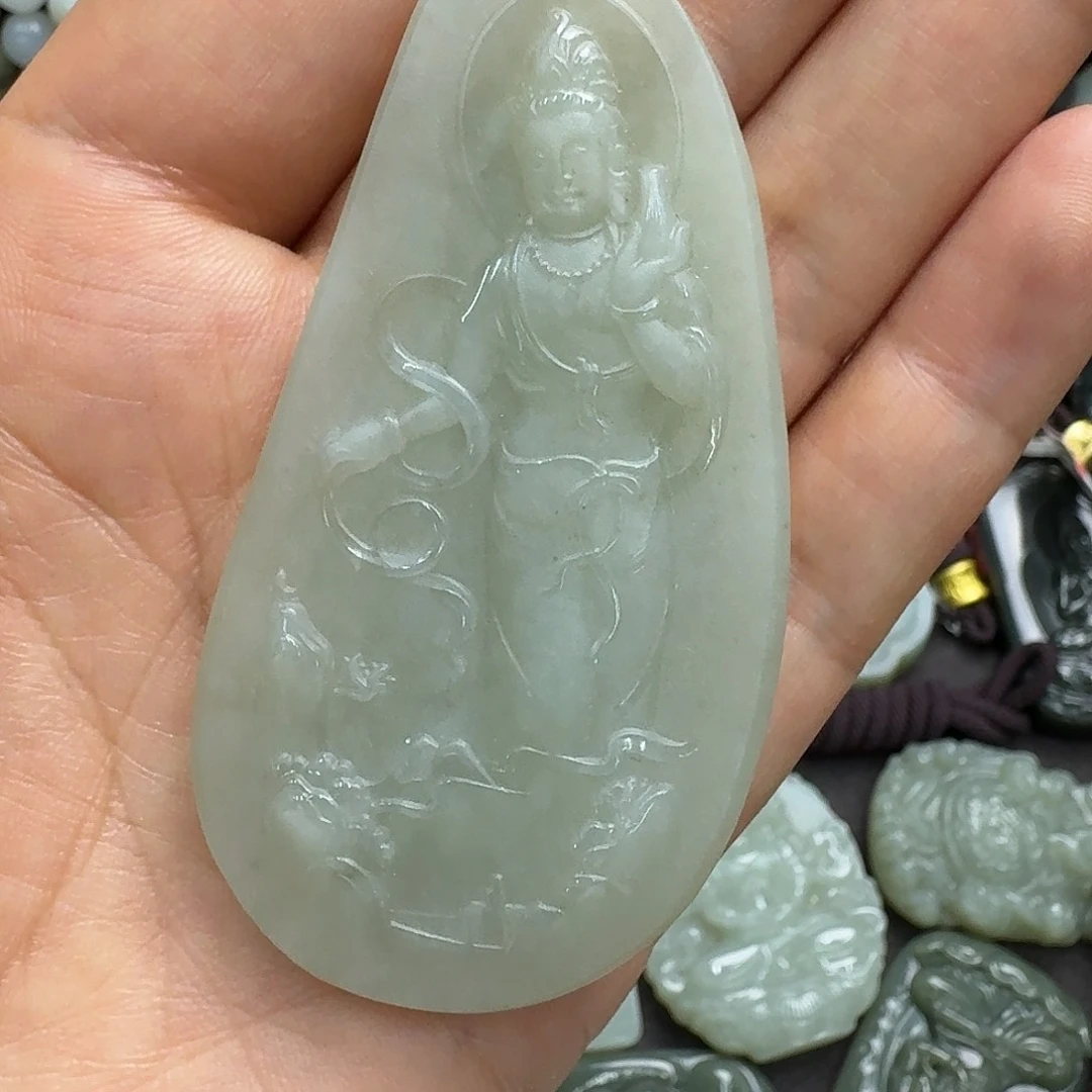 和田玉未镶嵌吊坠(不含链)