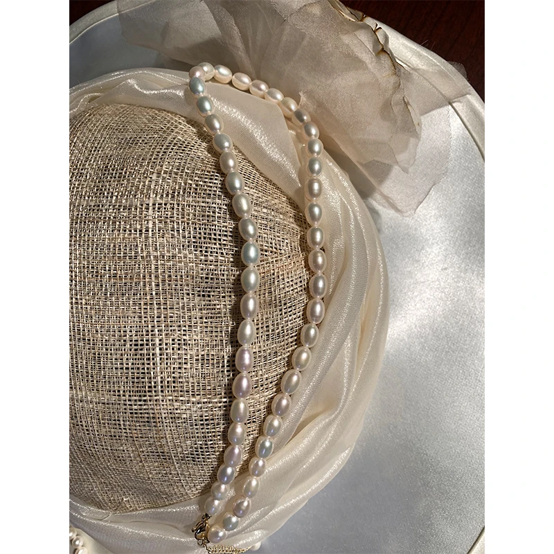 铜项链 【大号】淡水珠颈链轻奢锁骨链项圈女叠戴X022