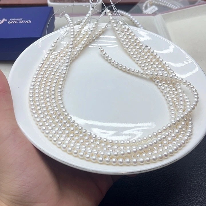 淡水珍珠珍珠项链钛钢15