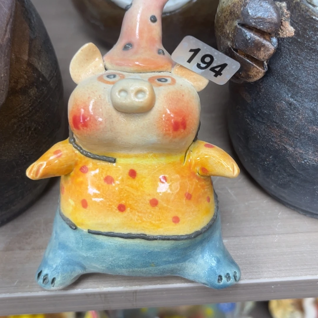 陶瓷纯手工抽象陶瓷摆件微瑕194