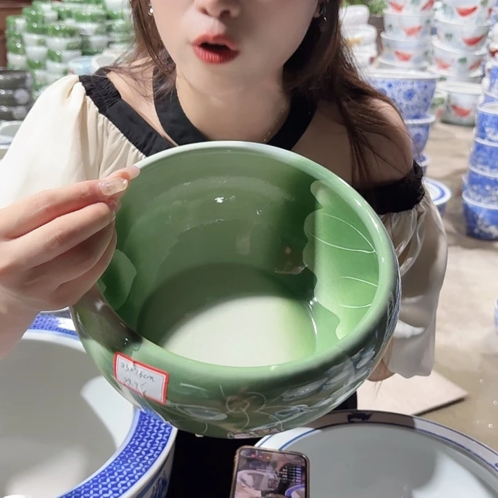 瓷片口径23厘米 高度13厘米