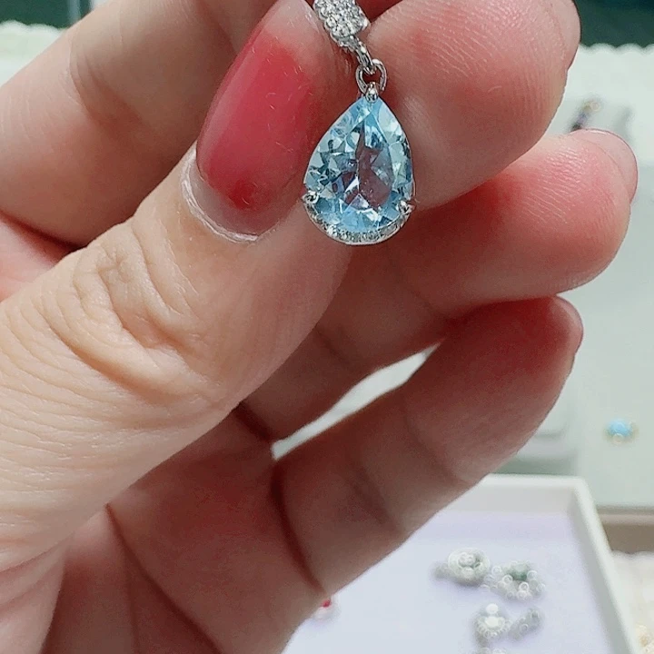 合成立方氧化锆925银吊坠