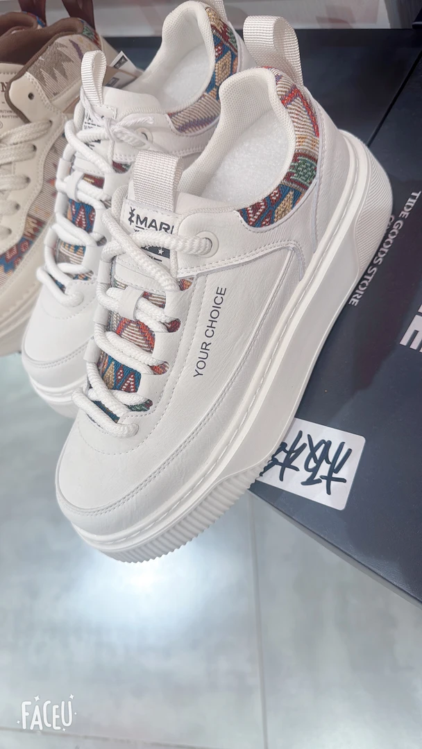 含辰生活男士休闲皮面小板鞋轻巧舒适1062505春季真皮百搭潮鞋