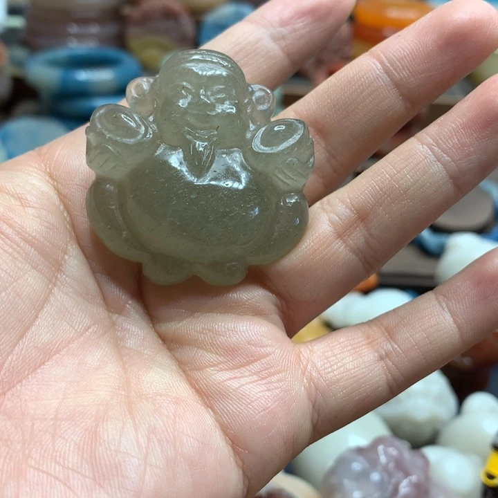 石英质玉（黄龙玉）合金颈饰