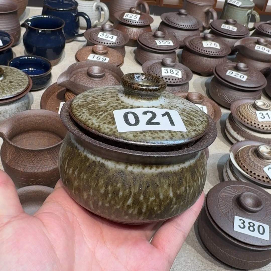 陶粗瓷茶具素色盖碗