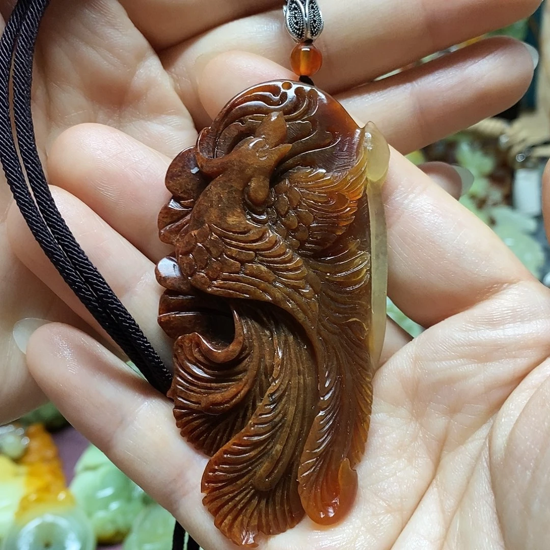 岫玉未镶嵌吊坠(赠链)