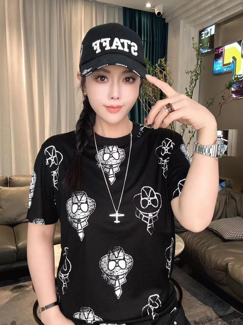 【卡尔拉斐爷】潮品轻奢高端气质百搭休闲男士夏季短袖D163