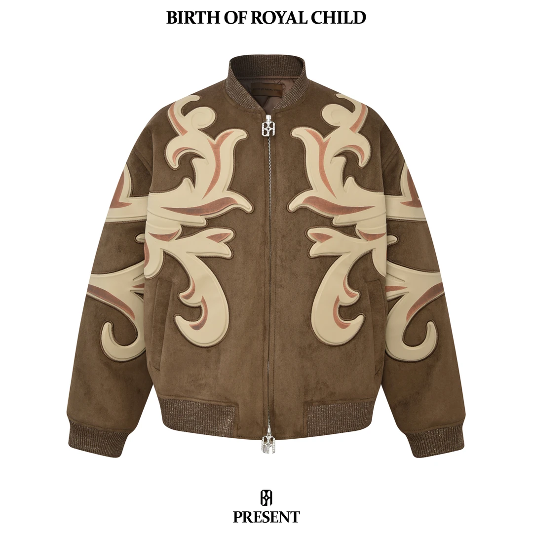 BIRTH OF ROYAL CHILD BORC 浮雕飞行服夹克