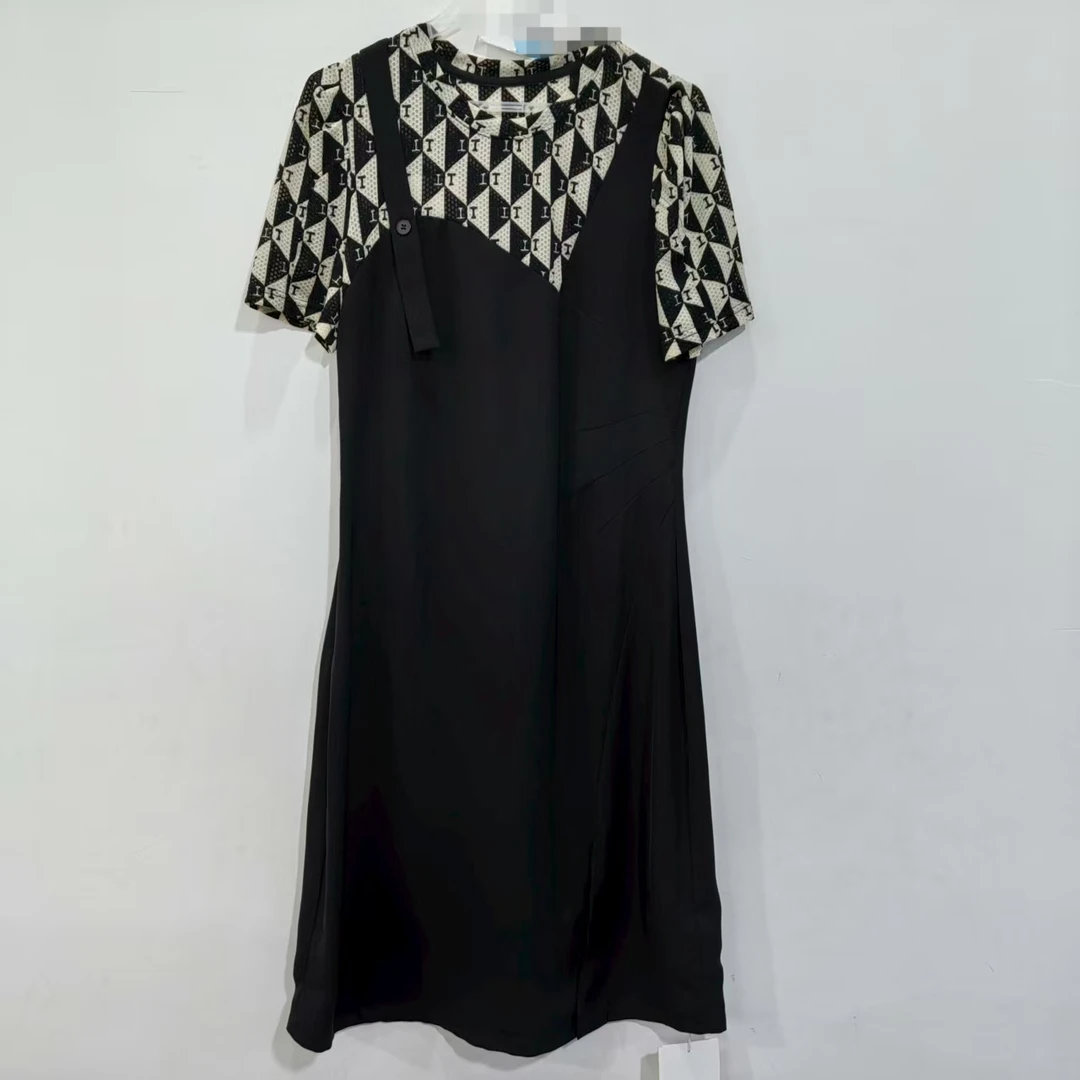 8169 拼接时尚连衣裙