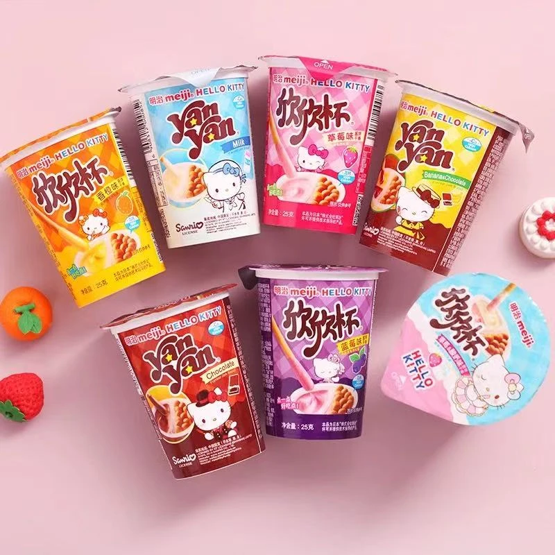 巧克力味牛奶酸奶混合口味蘸酱饼干条零食