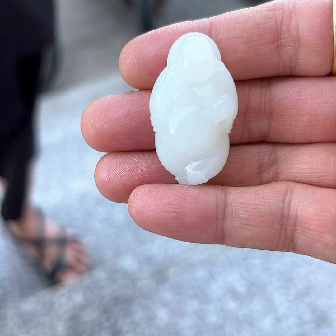 和田玉（白玉）手镯未镶嵌大*老坑羊脂佛公