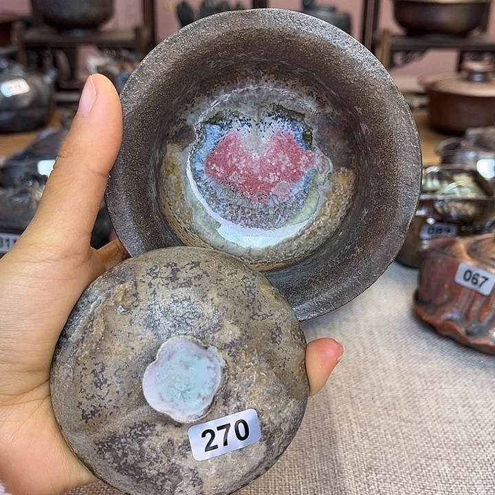 裸柴烧陶瓷手工茶器