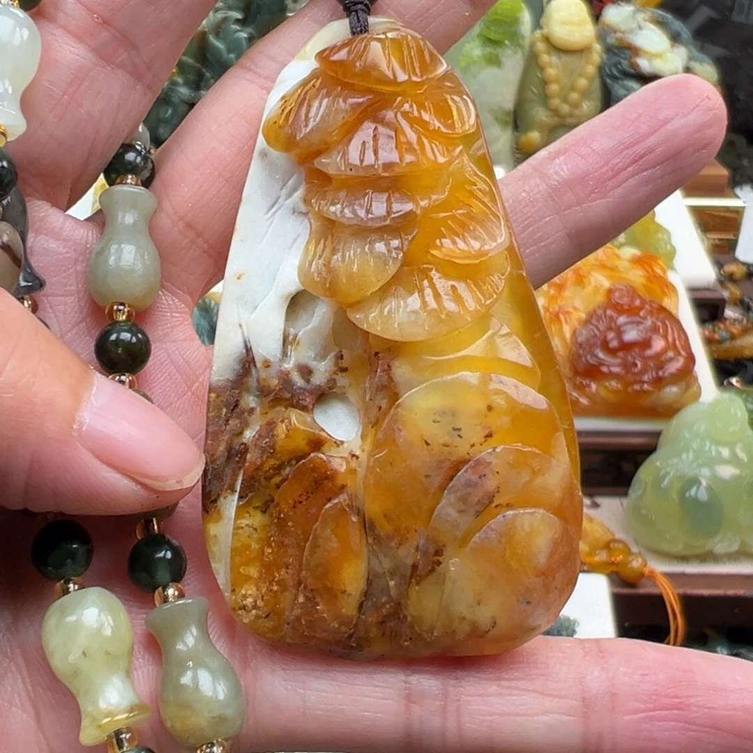 岫玉未镶嵌挂件挂件