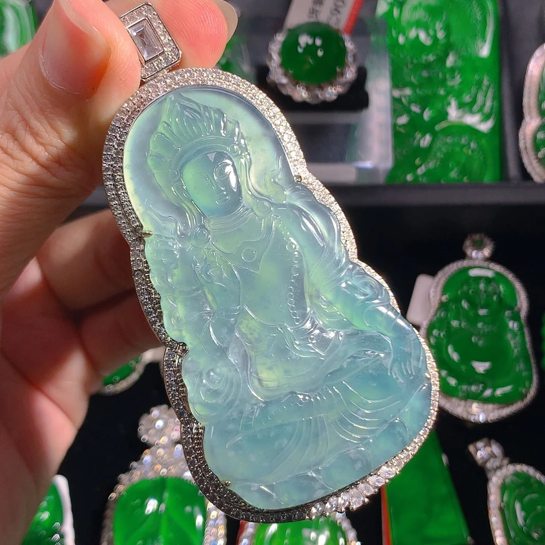 翡翠未镶嵌吊坠(不含链)