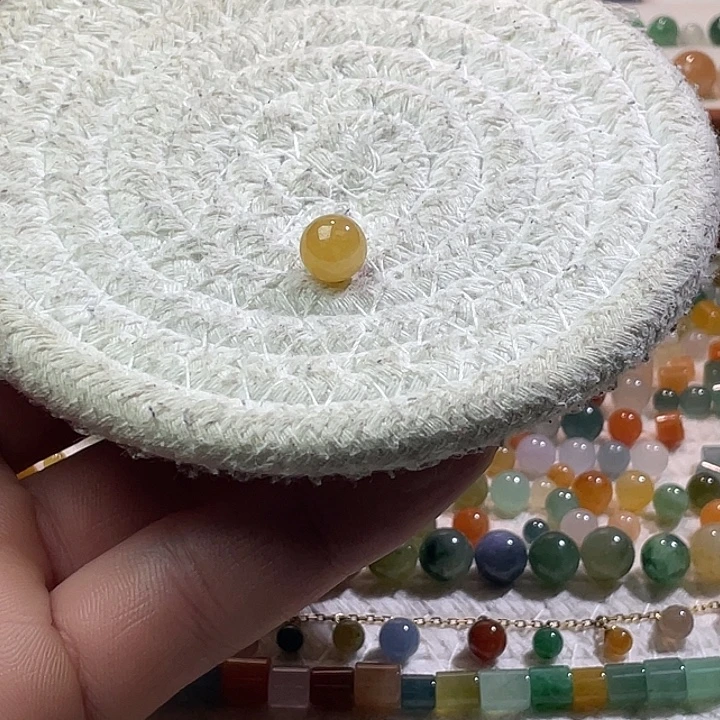 翡翠散珠未镶嵌定制翡翠卡8.7