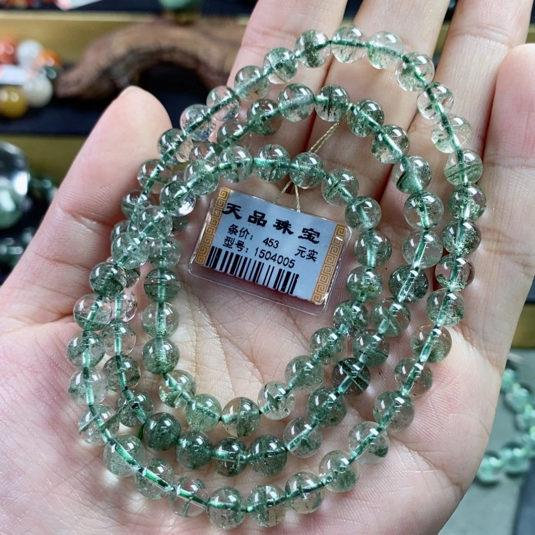 水晶手串未镶嵌玲**玺绿幽灵1504005