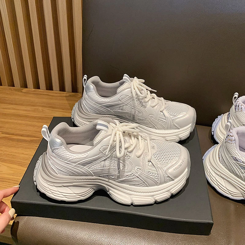 【CBMT官方正品】2025117新品春季款4.5减震厚底网布轻型运动老爹