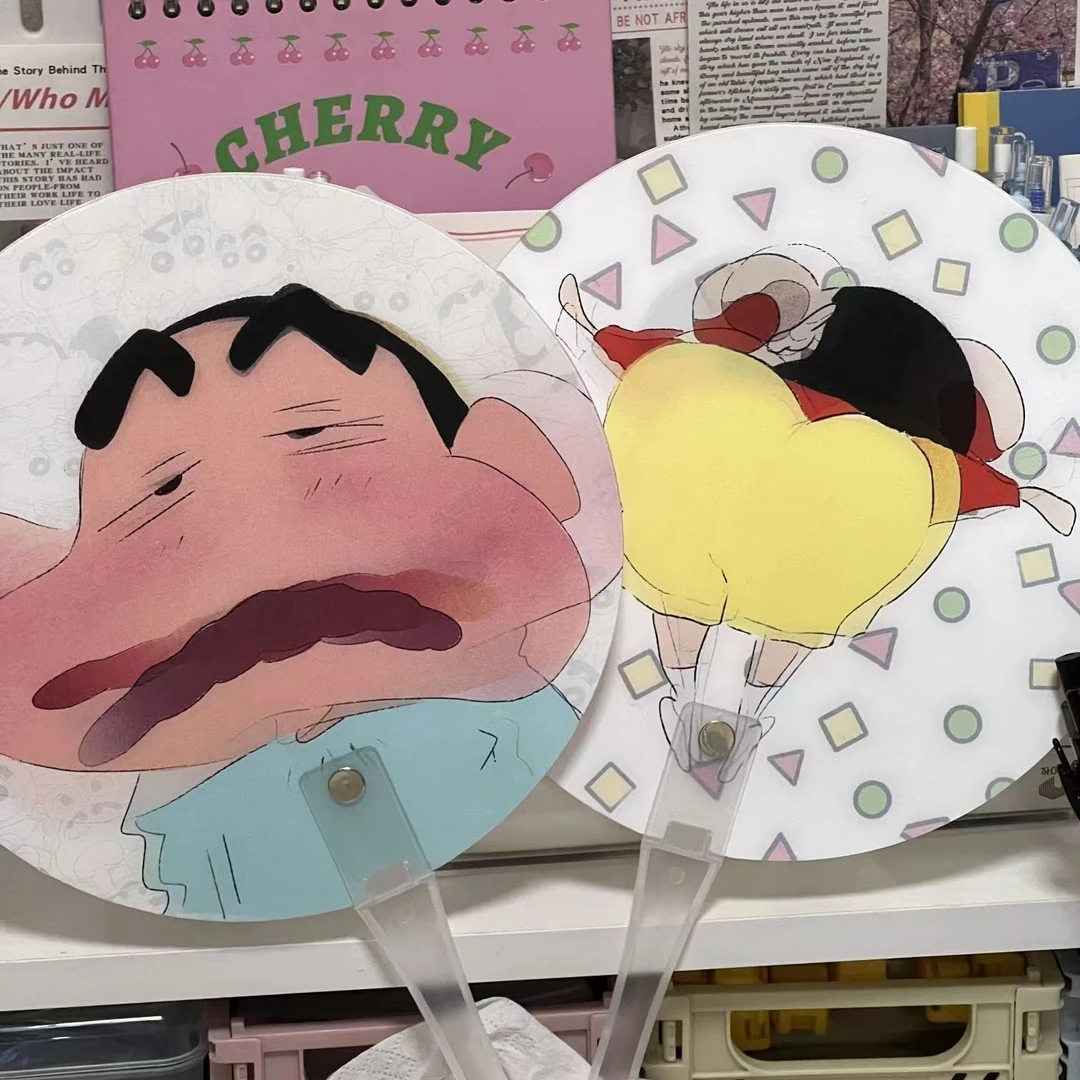 【8TEEN】蜡笔小新光栅扇子会动的扇子小八乌萨奇小扇子学生ins搞怪