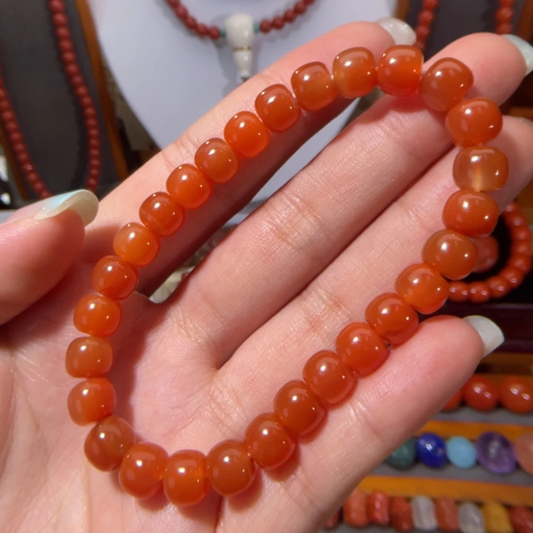 南红玛瑙老型单圈7.7mm未镶嵌