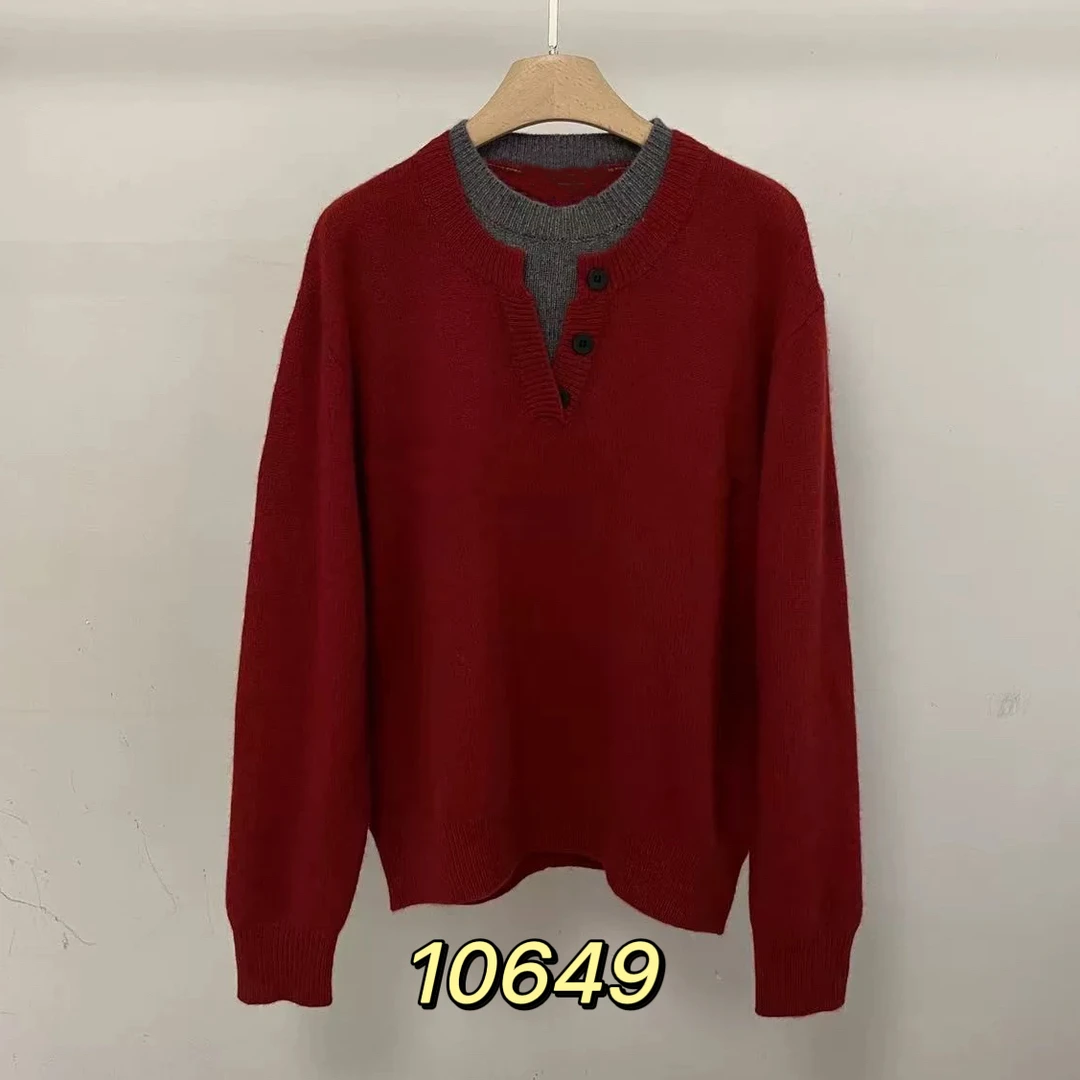 10649（部分无水洗唛，介意慎拍）SANFAN新款针织衫