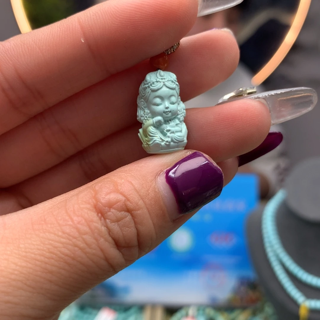 绿松石挂件未镶嵌