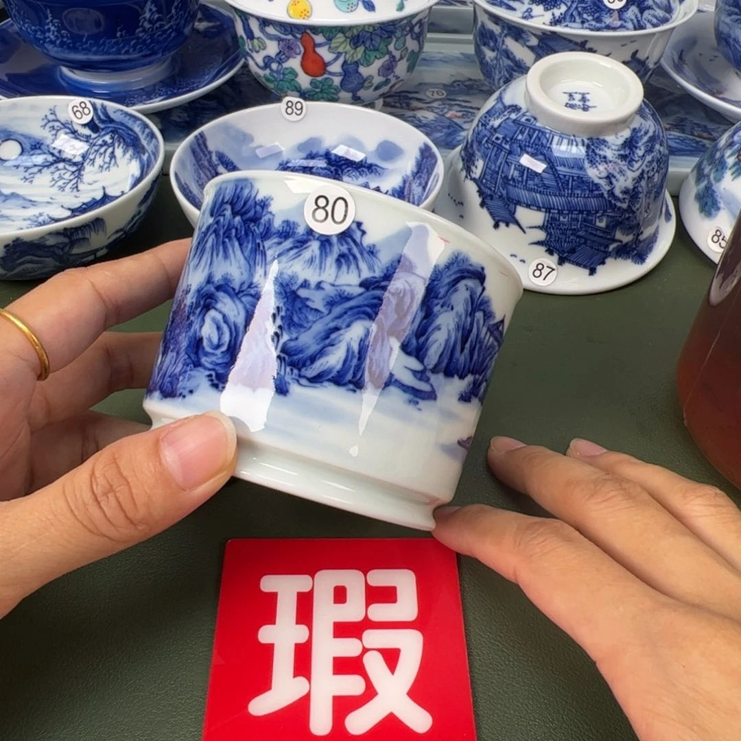 景德镇纯手工纯手绘茶具木木80