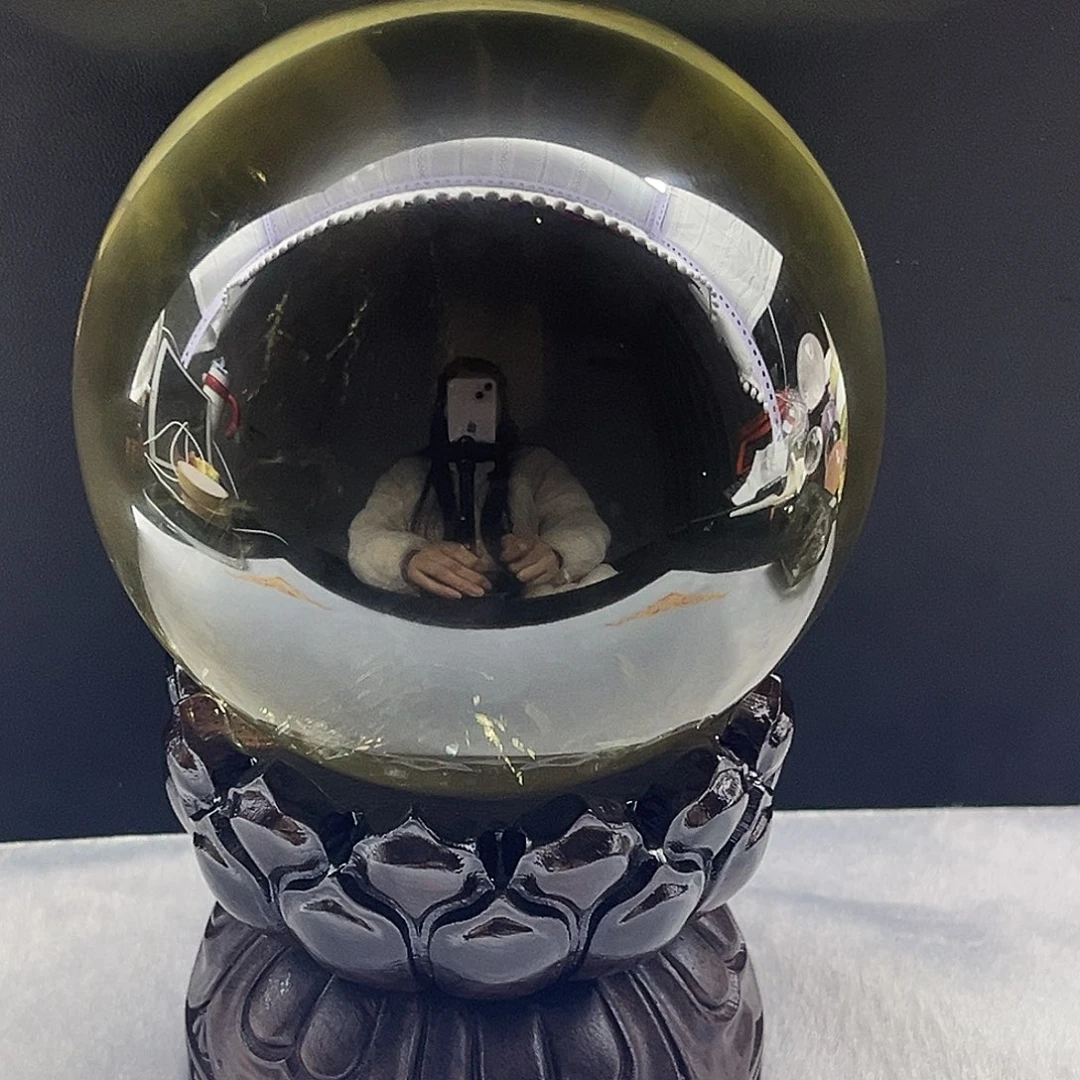 水晶未镶嵌珠宝半成品9.6公分