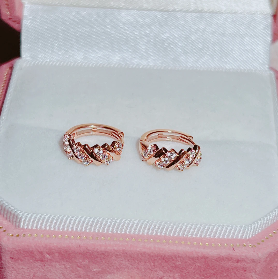 18k金耳饰（小版法式螺纹）