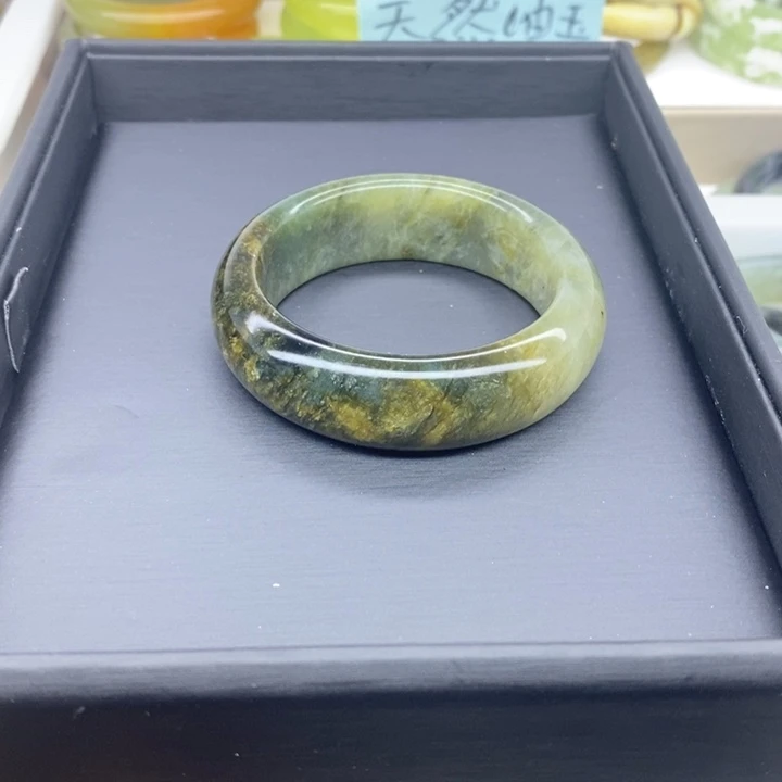 蛇纹石玉合金手镯53.5