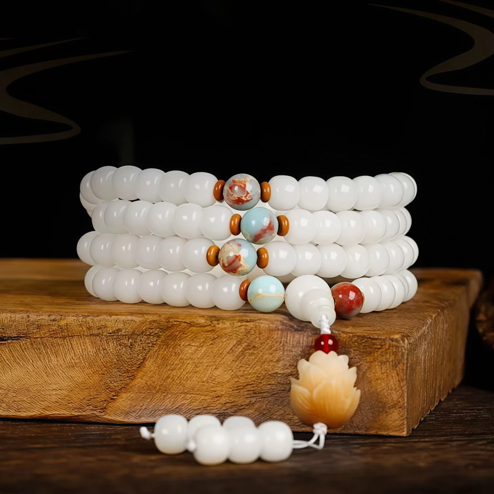 白玉菩提多圈-无礼盒珠串-32274楠