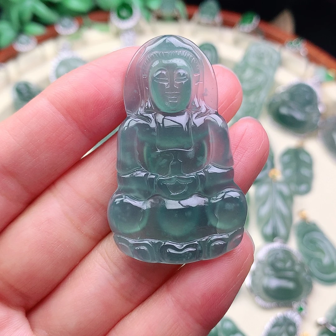 颈饰未镶嵌翡翠吊坠