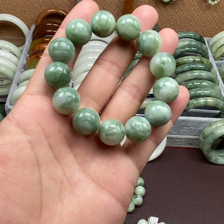 蛇纹石玉未镶嵌手链