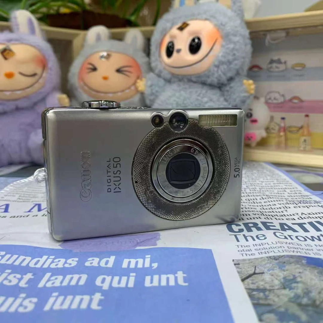 9新 Canon/佳能 佳能IXUS50银色微瑕二手产品售出no退换