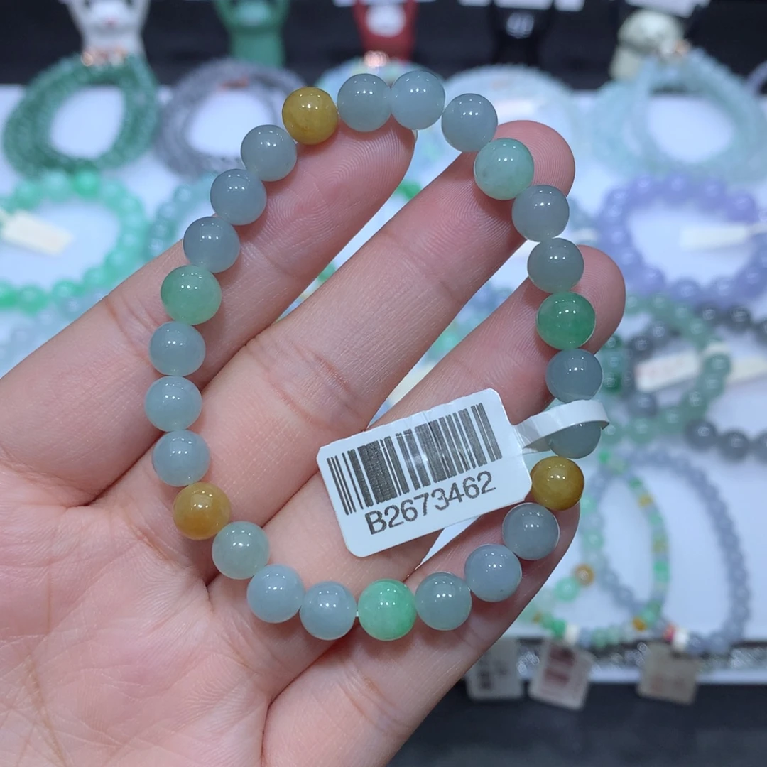 翡翠未镶嵌手串天然