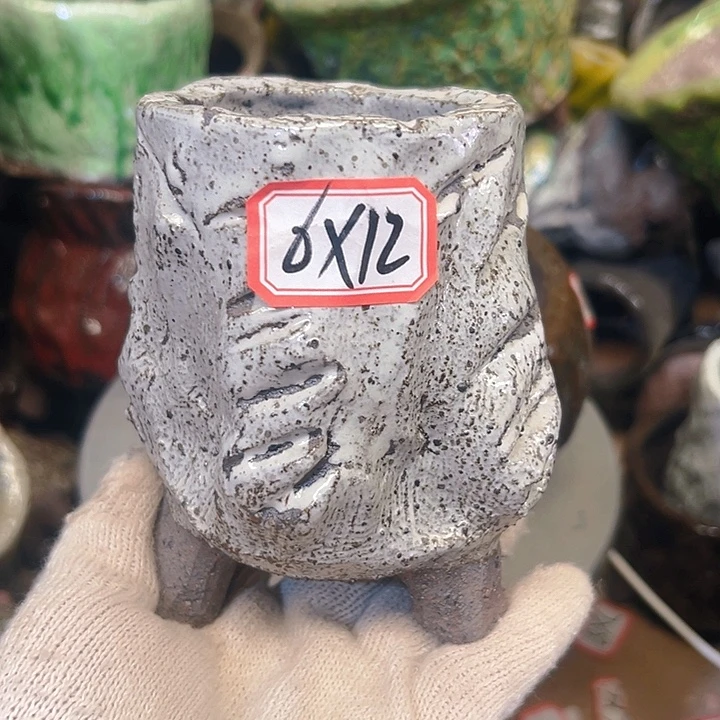 粗陶花盆手工花盆