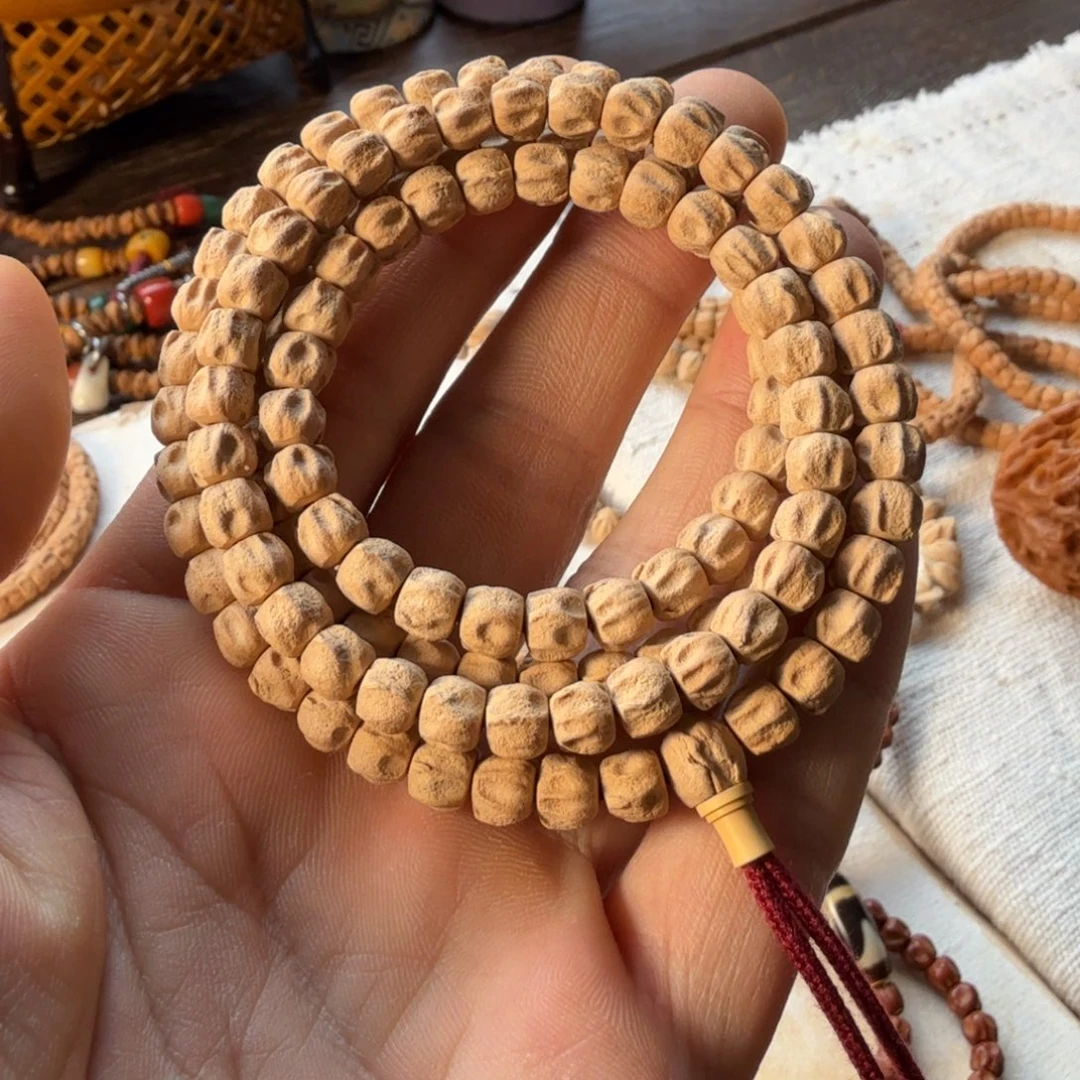 柏香籽/百香籽手串木易柏香顺纹直切6mm