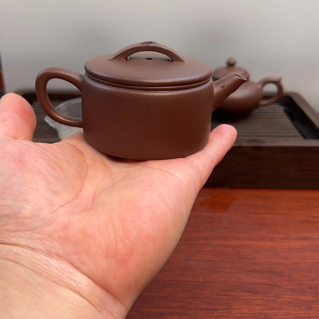 茶壶紫砂袖珍汉瓦120cc 黄龙山优质紫泥