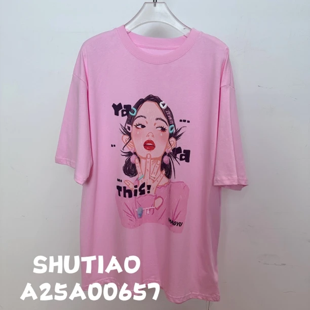 【SHUTIAO】2024秋冬：新款小众设计款T恤A25A00657
