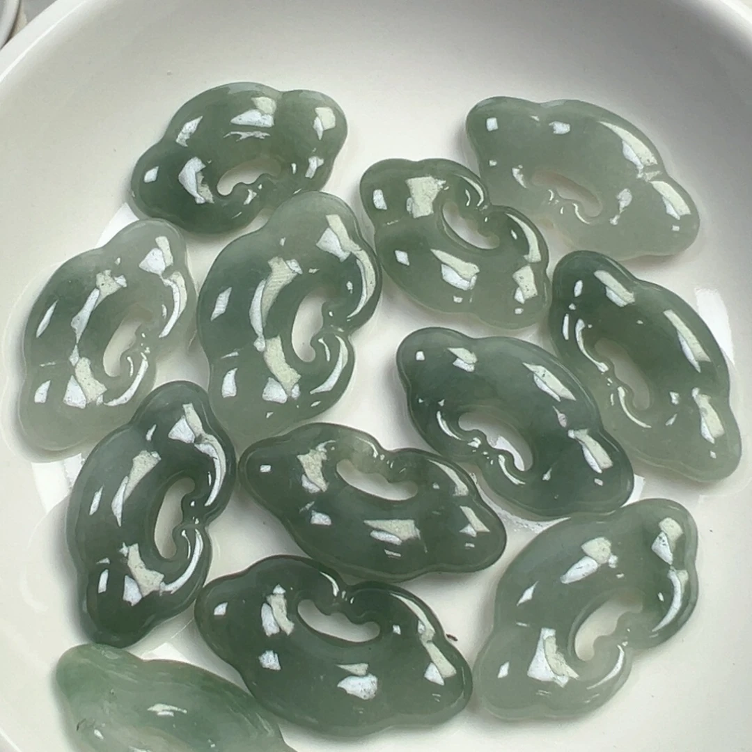 翡翠散珠翡翠祥云锁一个可挑