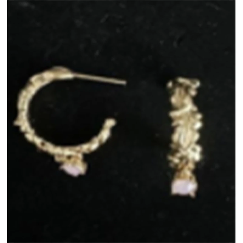 GIRDEAR/哥弟 铜合金仿水晶耳饰 轻奢简约气质设计师耳饰190083