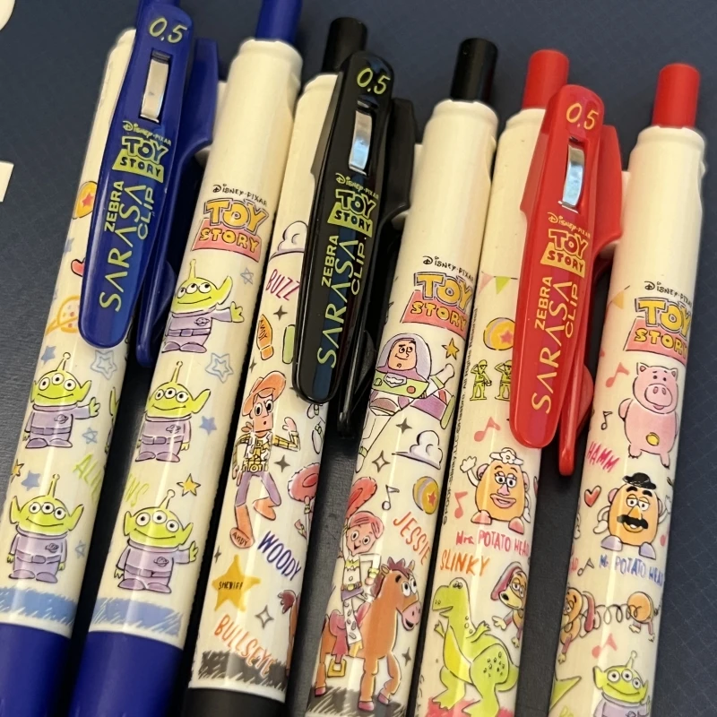 日本ZEBRA斑马玩具总动员限定版JJ15彩色按动中性笔0.5mm书写顺畅