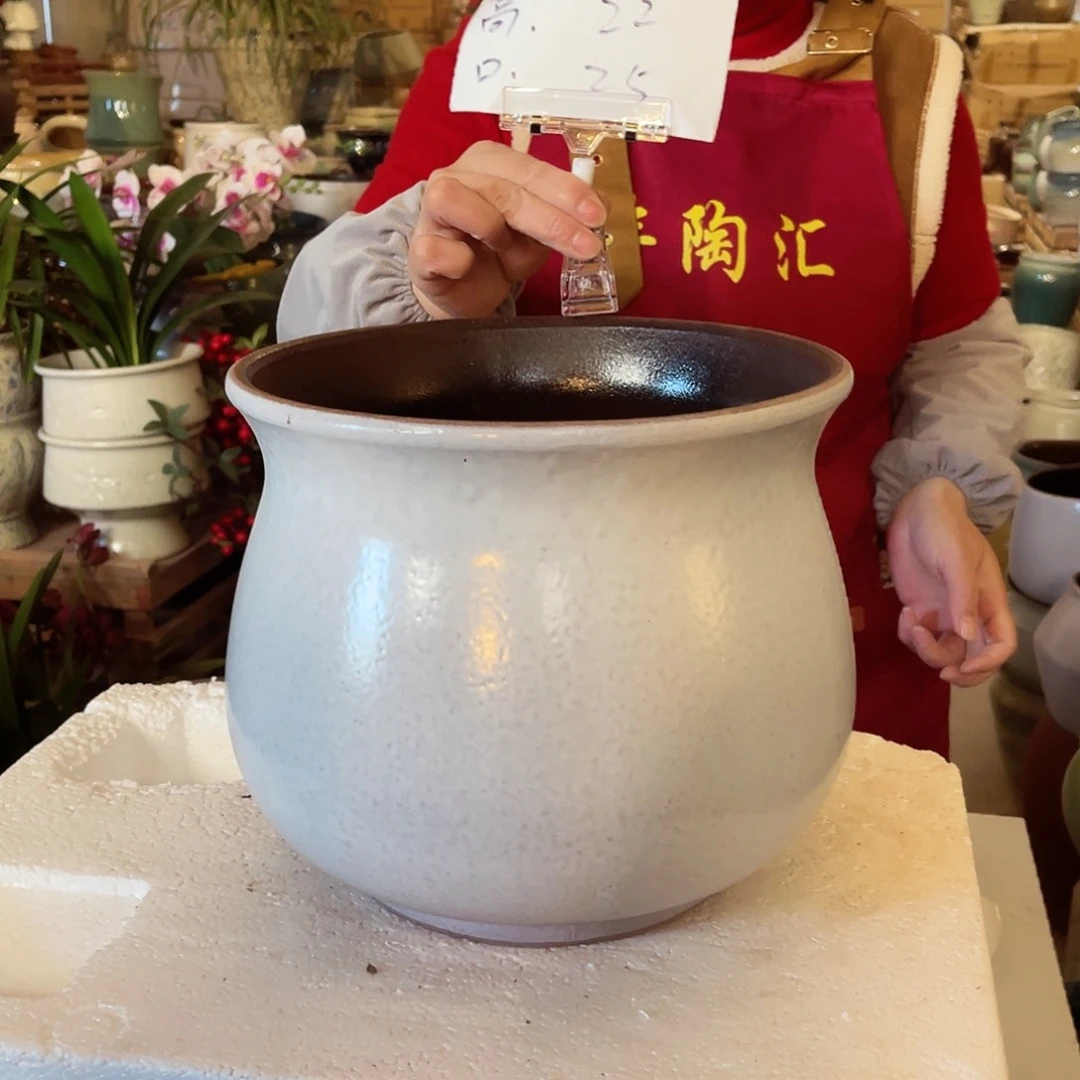 紫砂花盆高度22口径25