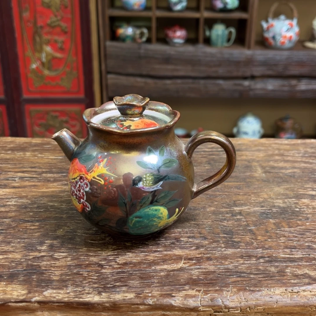 柴烧手工手绘陶瓷